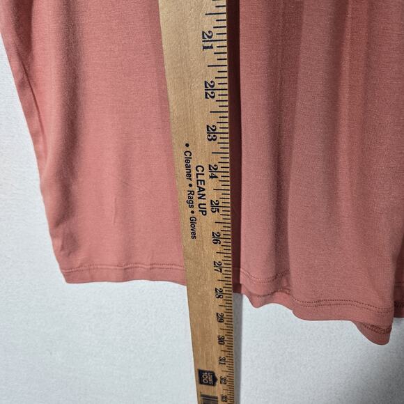 Torrid Cut Out Embroidery Tank Top sz 1 (L) Dusty Coral Sleeveless Tie Back Boho - Picture 11 of 12